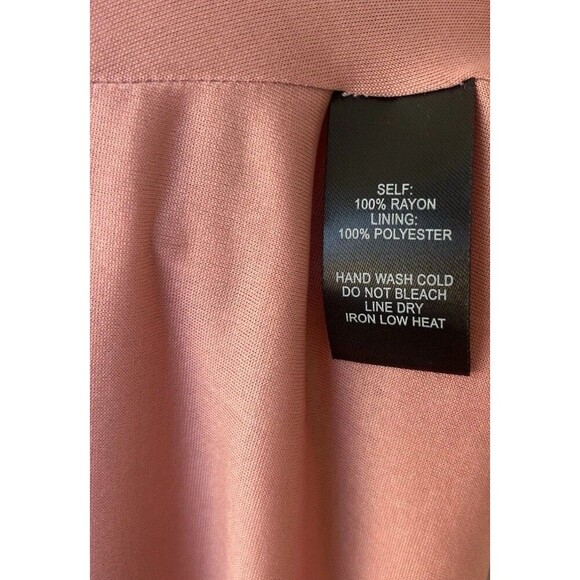 Lulu’s Pink Fiorire Rose Floral Print Faux Wrap Long Maxi Dress Romantic Small - Picture 11 of 11